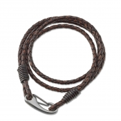 Bracelet braided brown