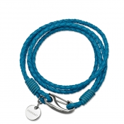 Bracelet braided light blue