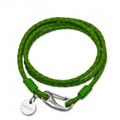 Bracelet braided light green