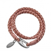 Bracelet braided pink