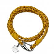 Bracelet braided yellow